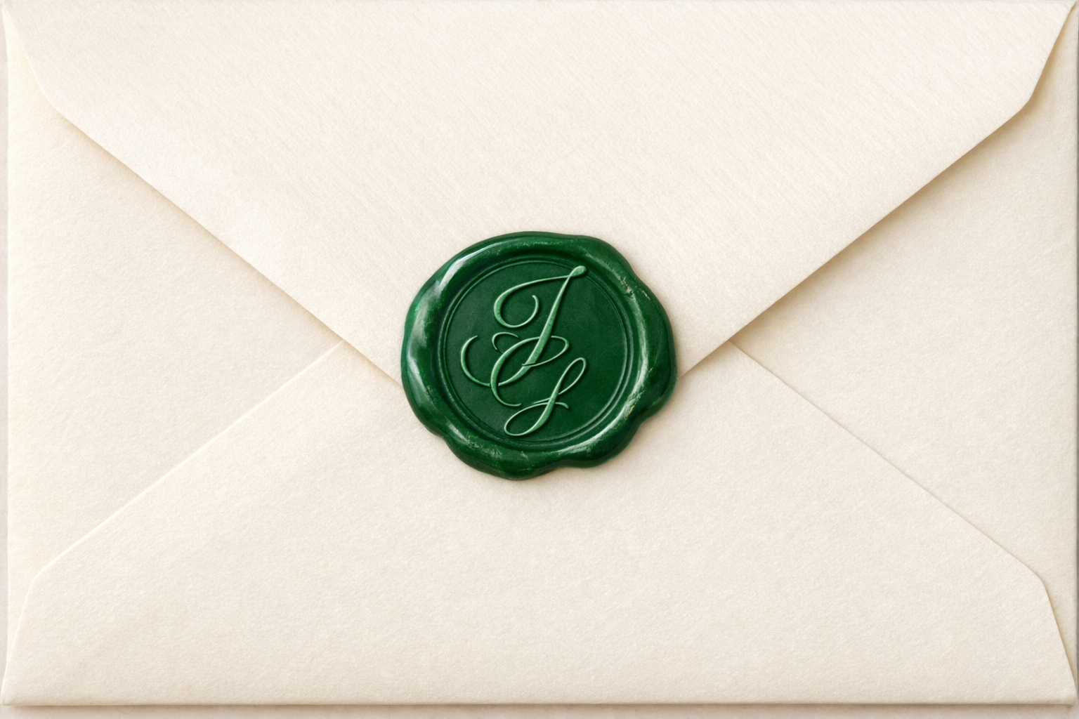 Envelope with wax seal